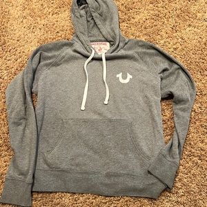 True Religion Gray Hoodie. Medium